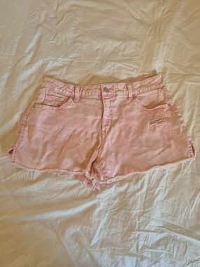 Time and Tru Pink Denim Cutoff Shorts